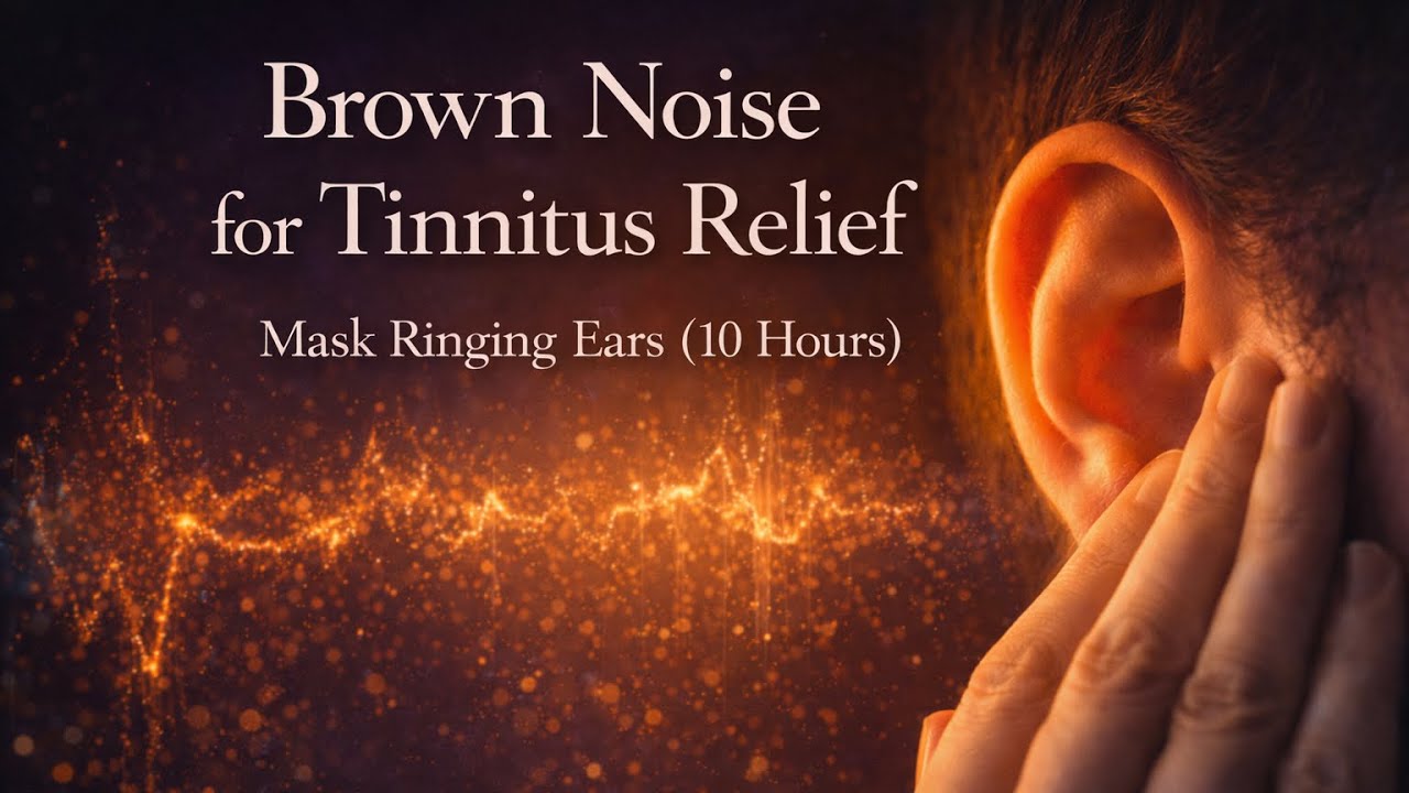 Brown Noise for Tinnitus Relief | Mask Ringing Ears (10 Hours)