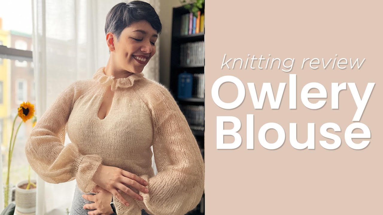 Making the Vintage Inspired “Owlery Blouse” A Knitting Pattern Review | The Knit Yorker
