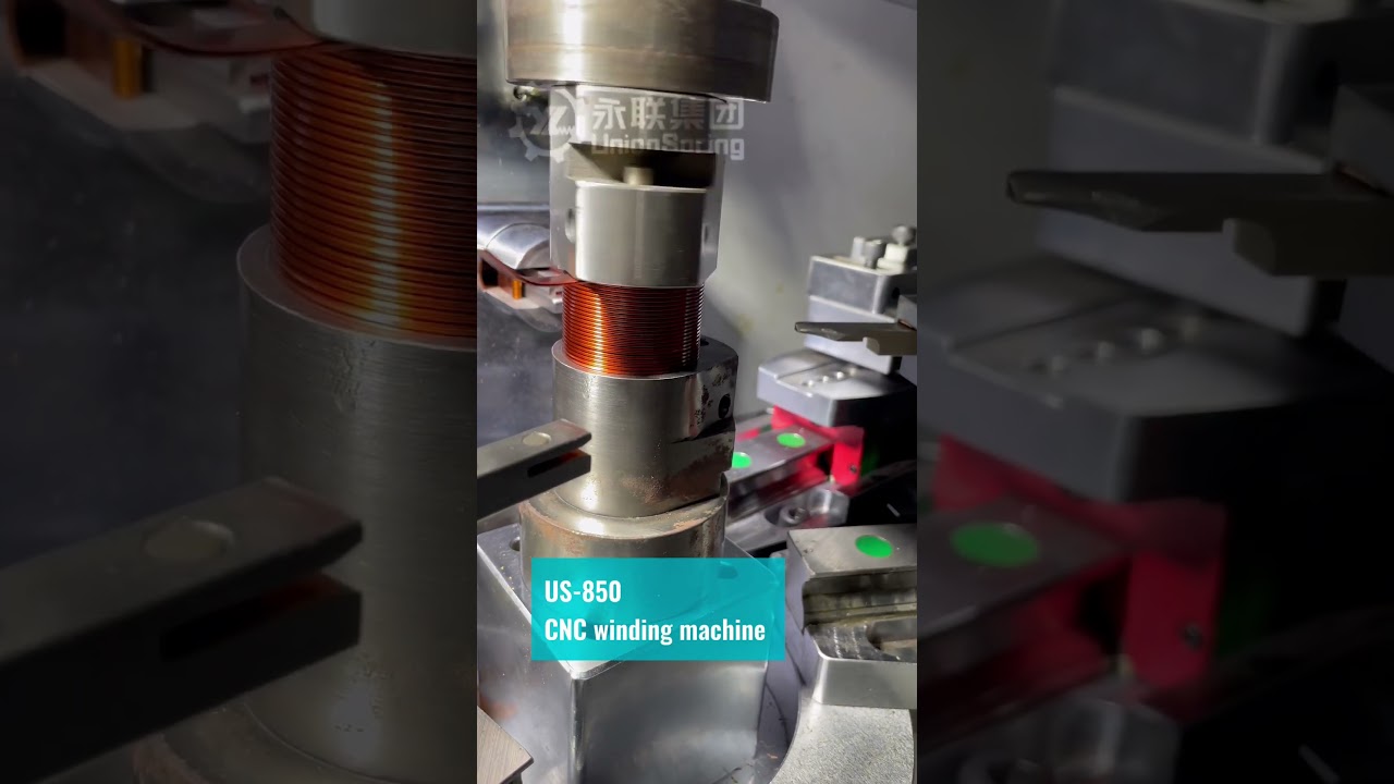 Photovoltaic #inductor  #bigpower  #FlatCopper Wire Automatic Spring #bobbin  #coilwindingmachine
