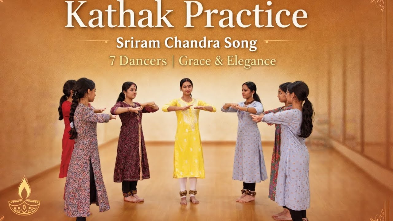 Elegance in motion | Kathak dance practice | Shri Ram Chandra with technical part of kathak 