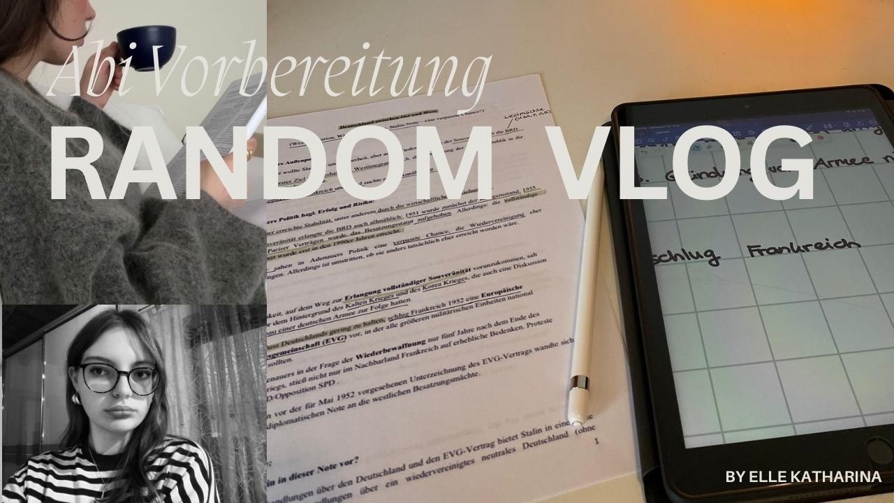 Random Vlog 🪷🎓 Abivorbereitung, Update, Booktalk... // Elle Katharina