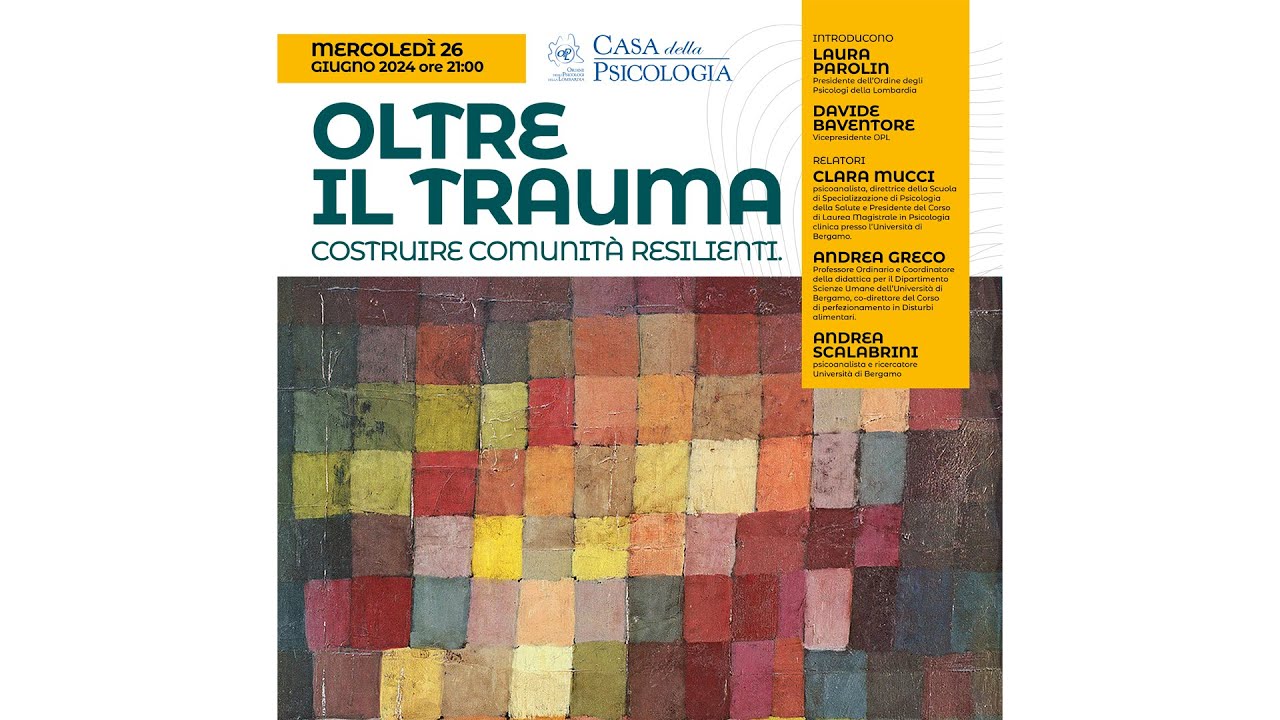 Oltre il trauma. Costruire comunità resilienti