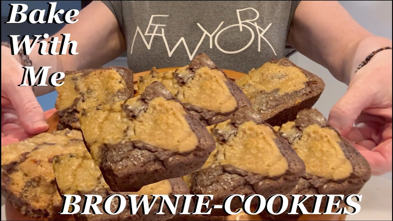 ASMR Gum Chewing Voice Over Baking Brookies (Brownie Cookies) | Whispered