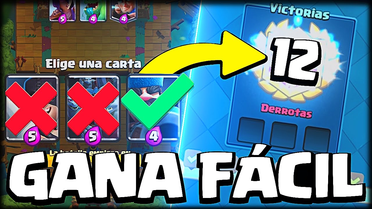COMO GANAR FACIL UN DESAFIO DE TRIPLE ELECCIÓN en Clash Royale - WithZack