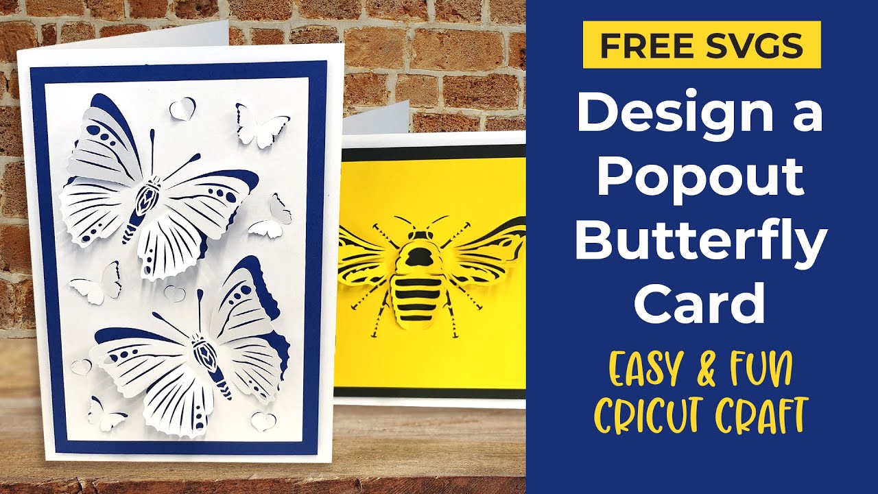 Design a Popout Butterfly Card | Cricut Design Space Tutorial