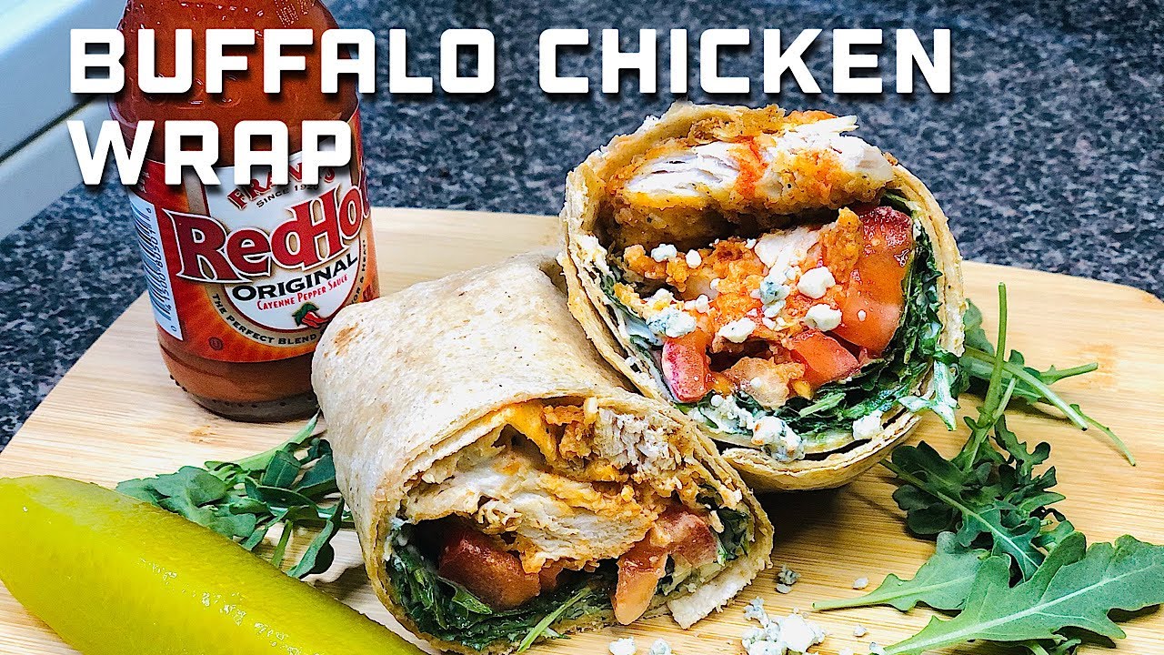 BUFFALO CHICKEN WRAP w/ BLUE CHEESE & ARUGULA