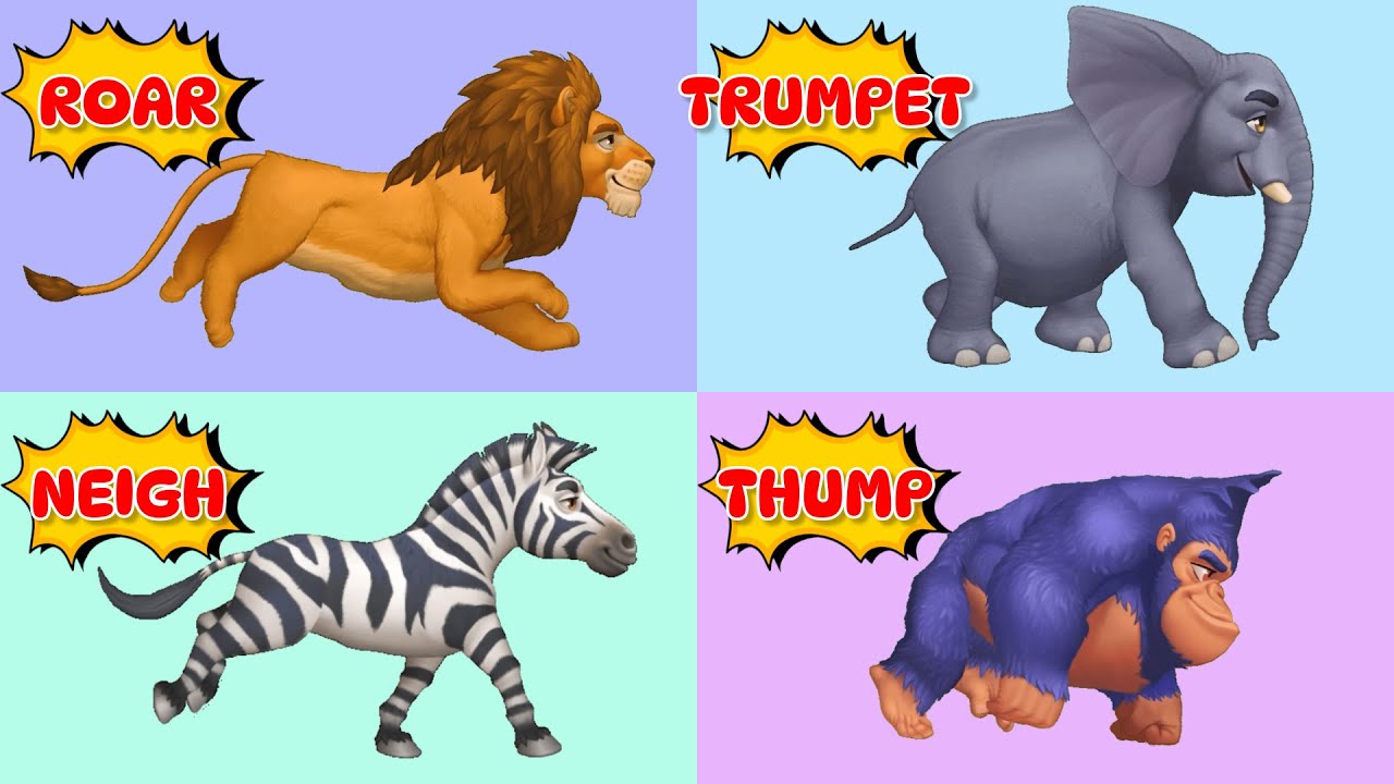 Safari Animal Sounds Song 190 | Song For Babies | Purple Panda Rhymes