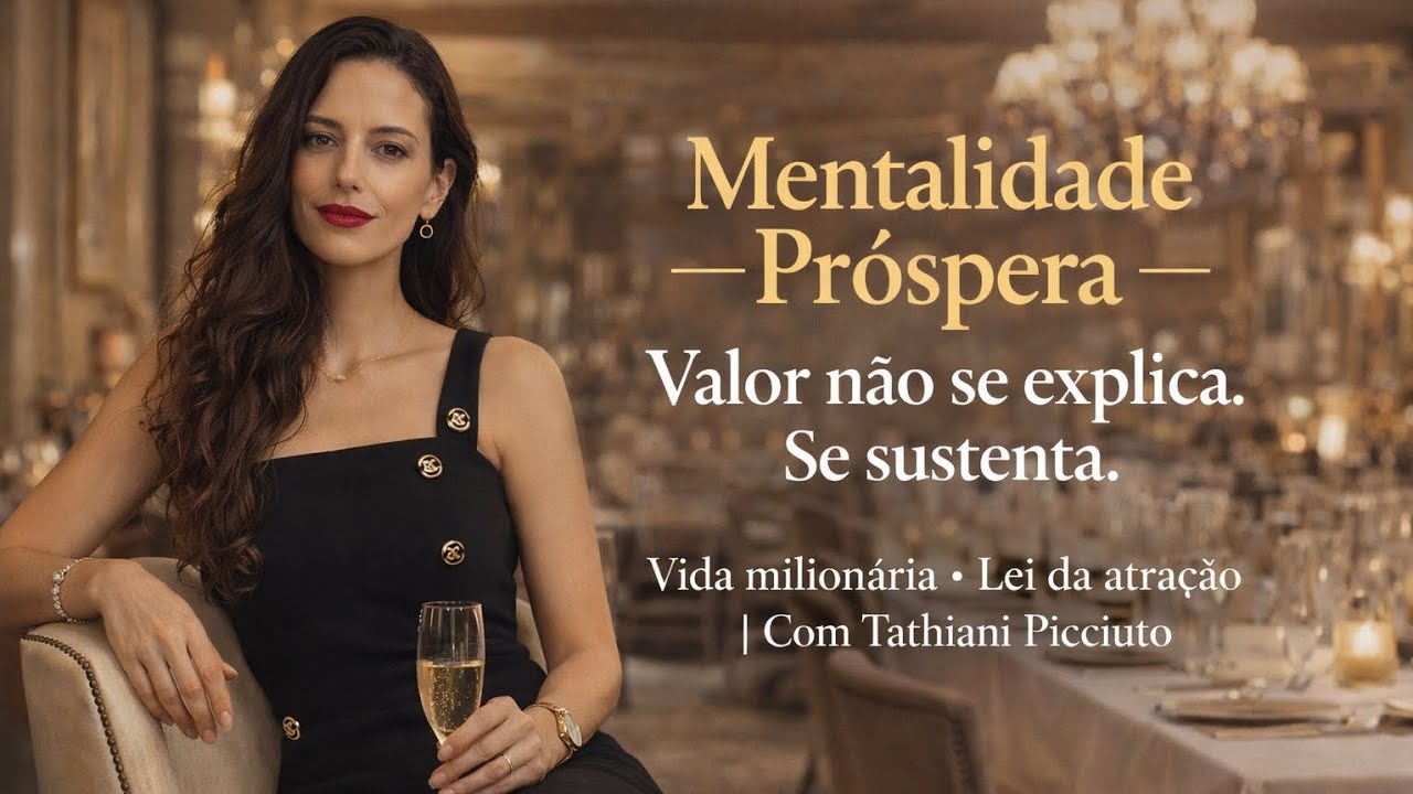 Mentalidade próspera. Valor não se explica. Se sustenta. | Lei da atração 