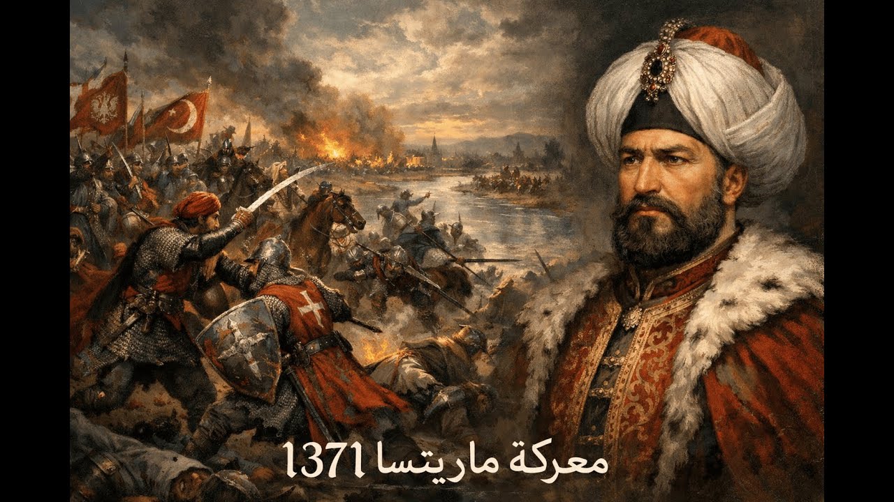 معركة ماريتسا 1371 العثمانيون بقيادة مراد الأول بمواجهة الصرب