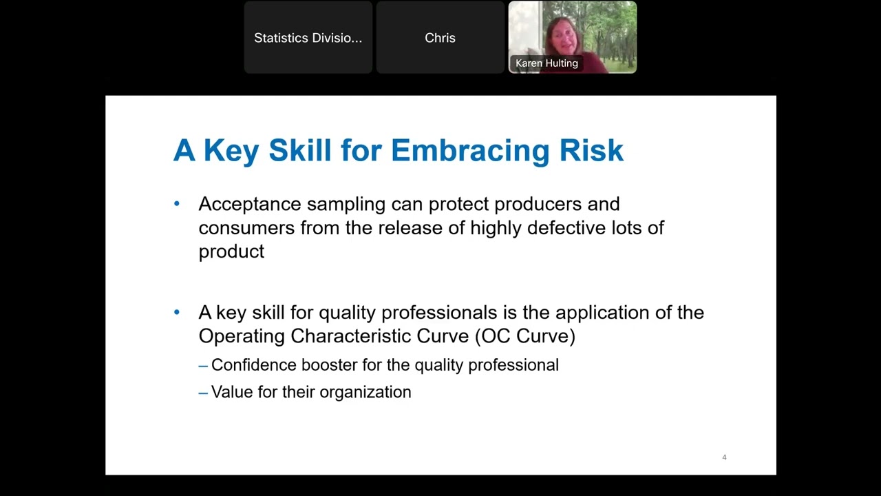 Webinar: Key Skills for Acceptance Sampling