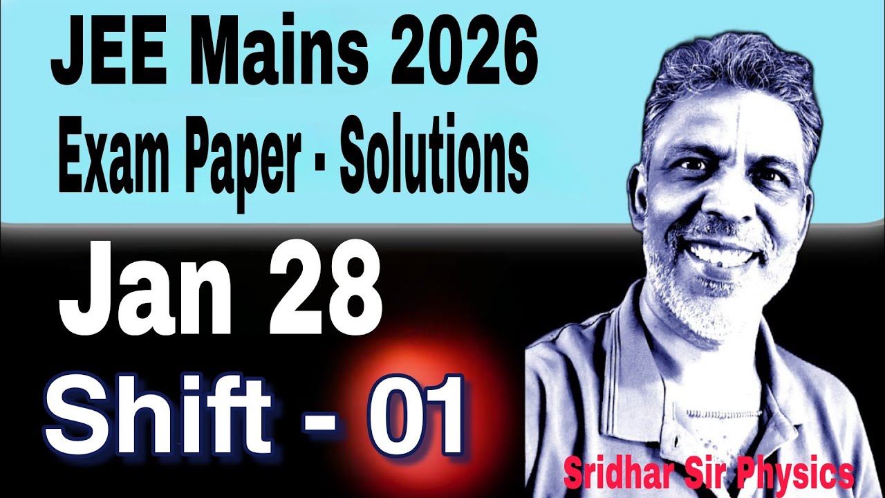 28 JAN shift-1 : JEE Mains 2026 Physics paper solutions marks vs percentile, cutoff 