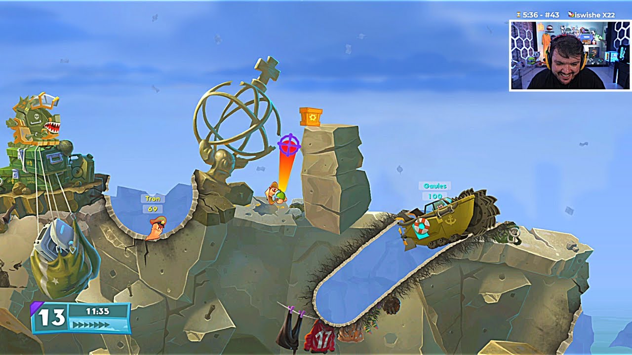 GAULES E A TRIBO JOGANDO WORMS W.M.D (19/12/23) #1