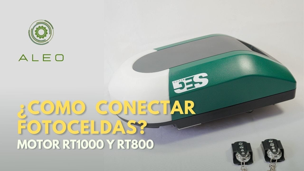 Conexión de fotoceldas a motor Seg RT800/1000