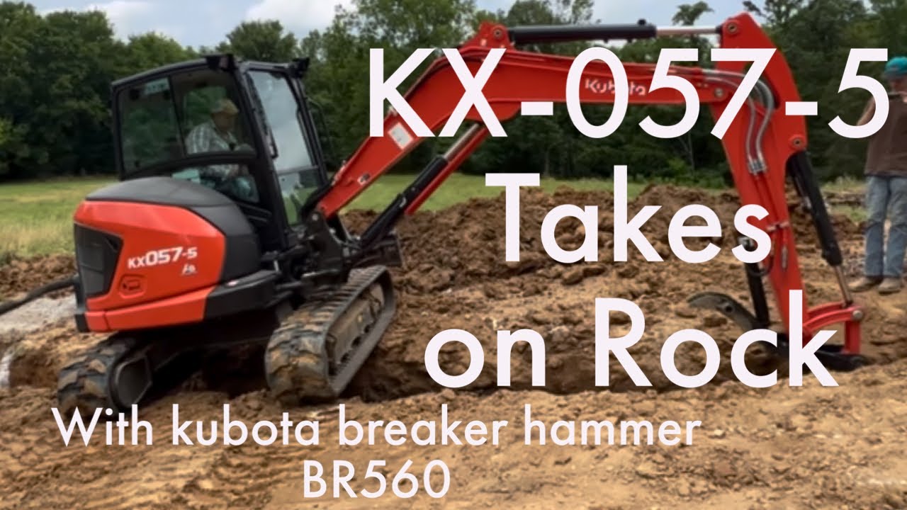 Kubota KX 057 -WIll it Pulverize ROCK?