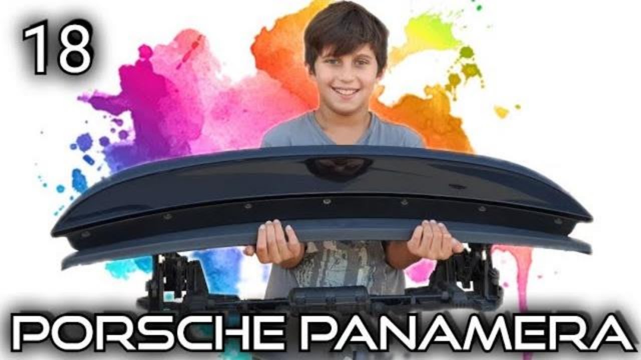 My 10 Year Old Son Taking Apart a Porsche Panamera 4S. How to Remove Rear Spoiler