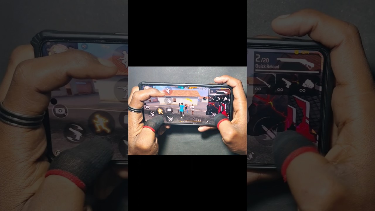 1 vs 2 Best 3 finger handcam Gameplay 😍🔥