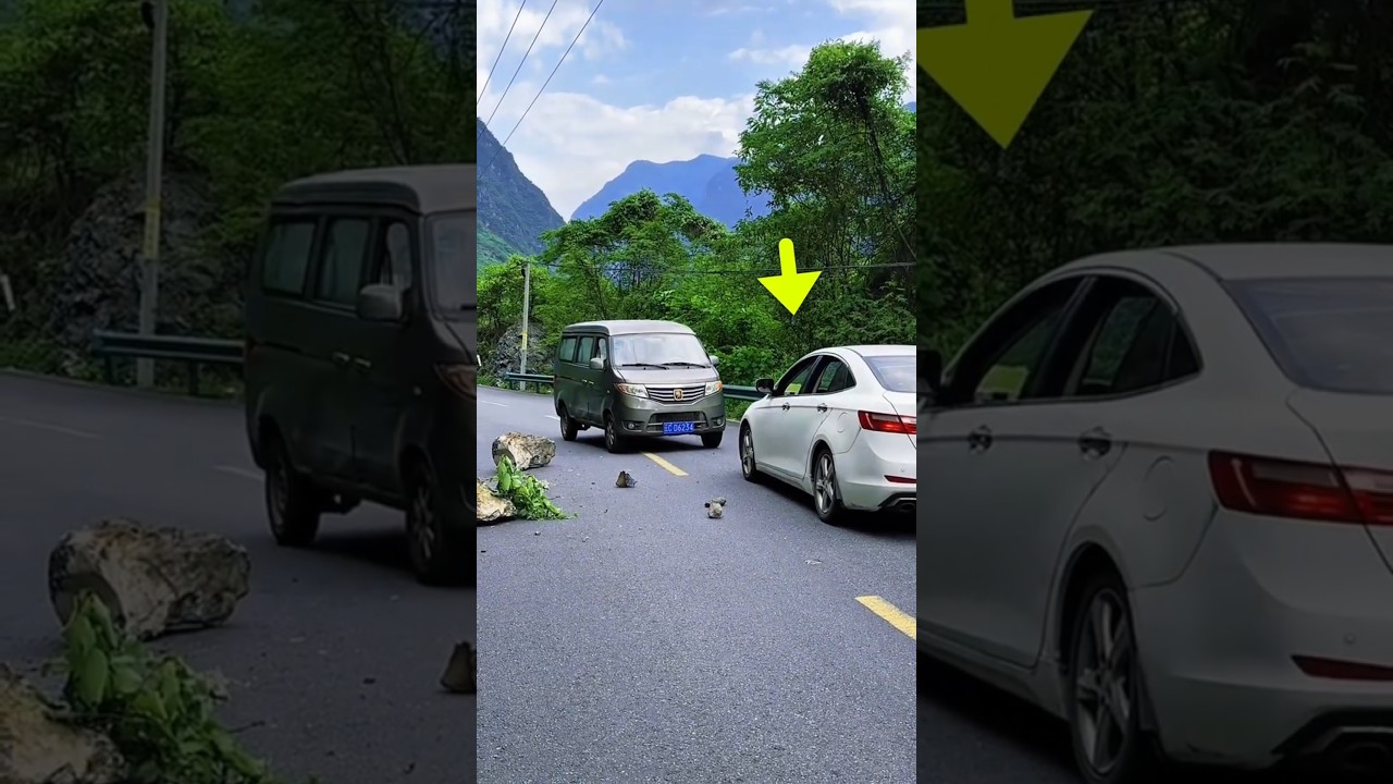 🚐 This, Smart Driver Prevented a Deadly Road Accident! 🚧🔥