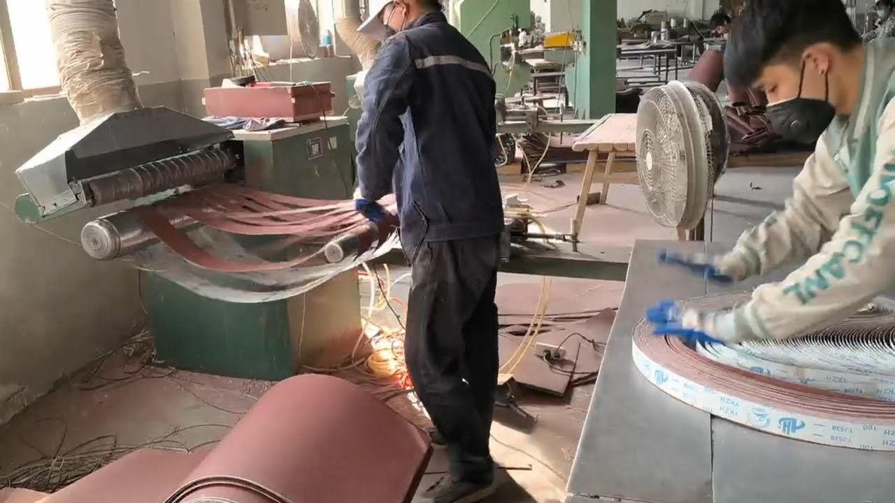 Abrasive belt slitting machine-Taino