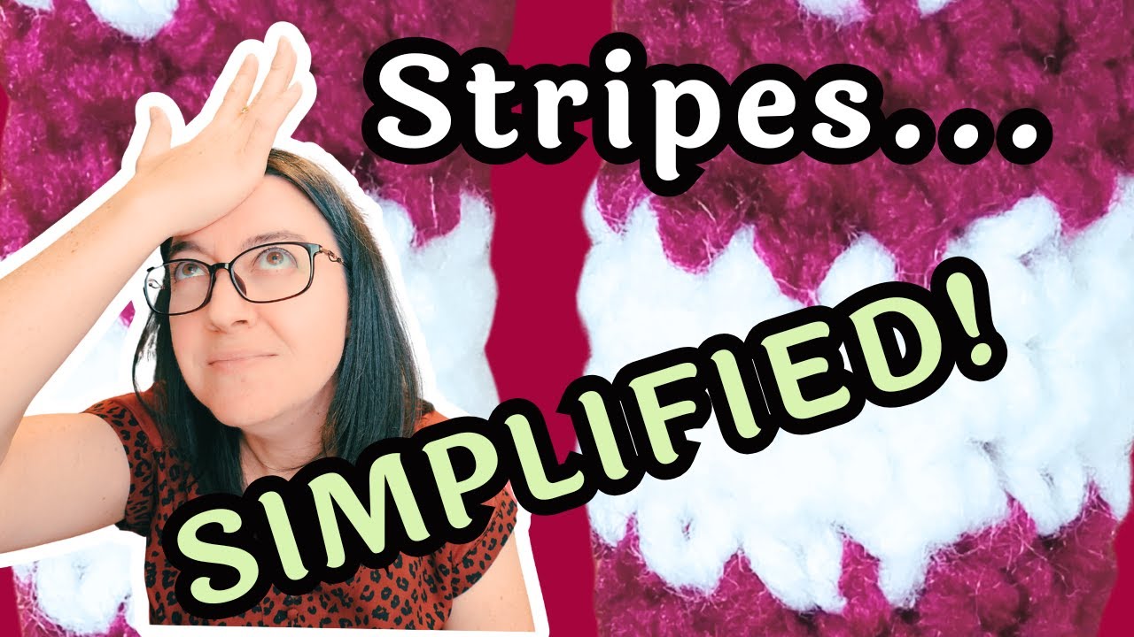 САМАЯ ПРОСТАЯ СМЕНА ЦВЕТА БЕЗ СТОЙКИ ДЛЯ ПОТРЯСАЮЩИХ ПОЛОСОК ВЯЗАНИЯ КРЕПЕЖОМ!