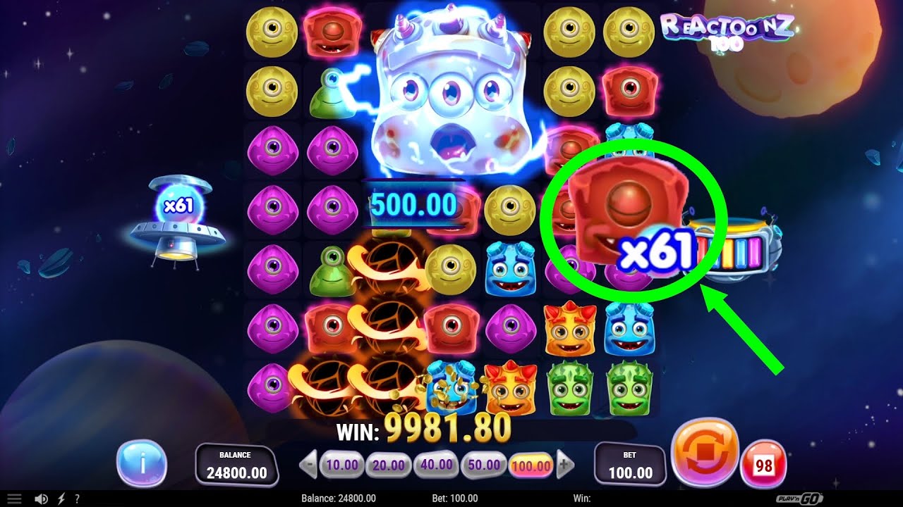 Reactoonz 100 &ndash; Gargantoon Bonus Gameplay! Max Win Potential? | New Play&rsquo;n GO Slot 2025