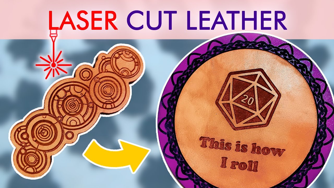 Super EASY Trick to Laser Cut Leather ✨- Laser Cutting & Engraving Leather Techniques