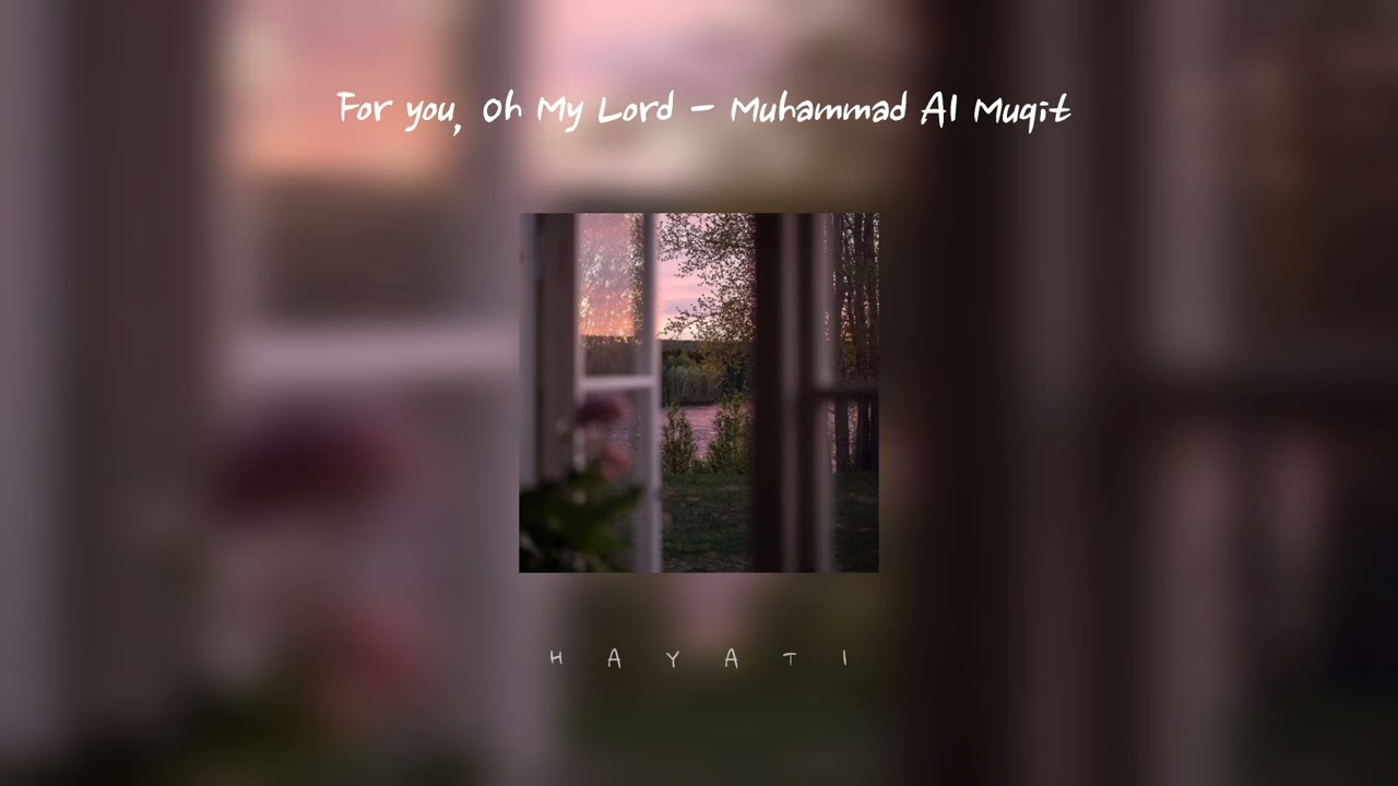 For you, Oh my lord - Muhammad Al Muqit | Sped Up Nasheed | Vocals Only |