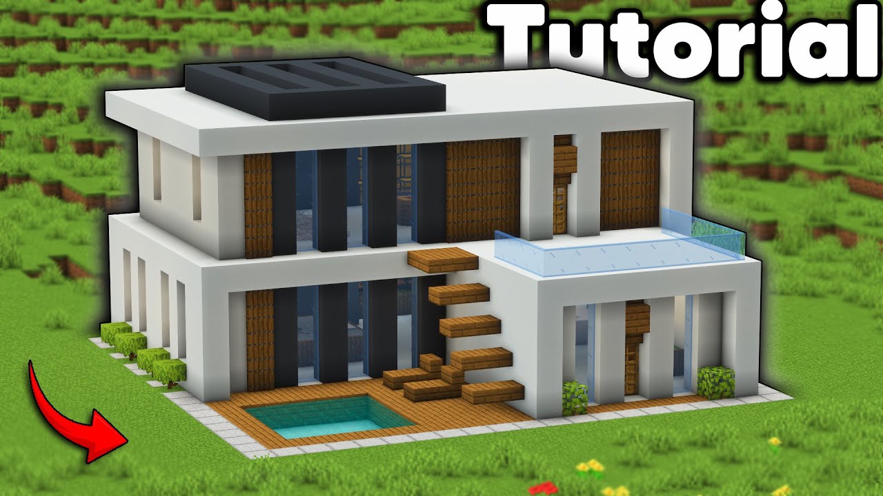 Minecraft: Como hacer una Casa Moderna | Tutorial