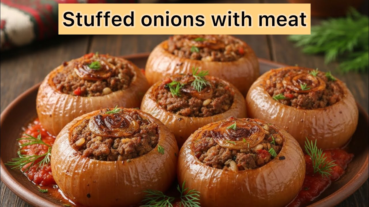 Stuffed onions with meat