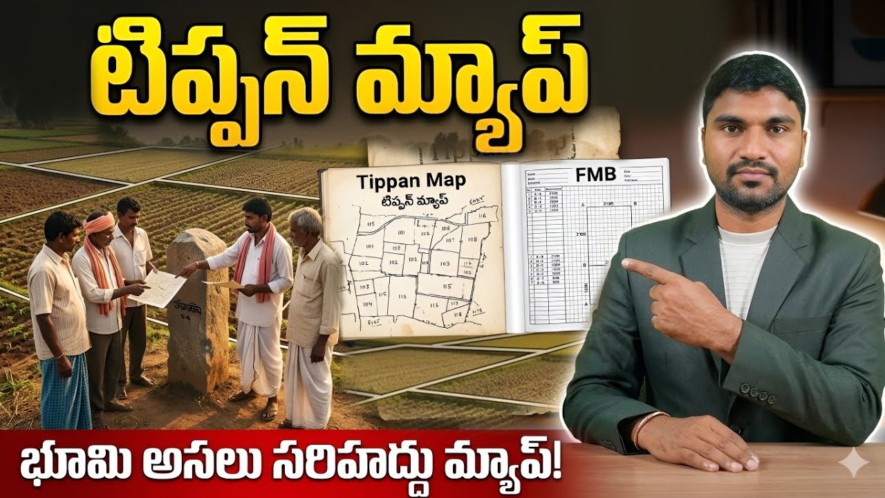 TIPPPAN MAP Explained | టిప్పన్ మ్యాప్ అంటే ఏమిటి? | Land Survey Map Details | Land Records Telug