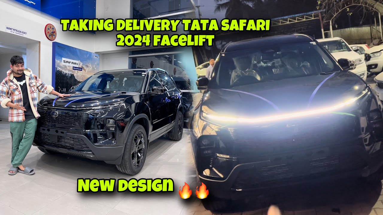 TAKING DELIVERY OF 2024 TATA SAFARI AUTOMATIC DARK EDITION WITH PADDLE SHIFTERS