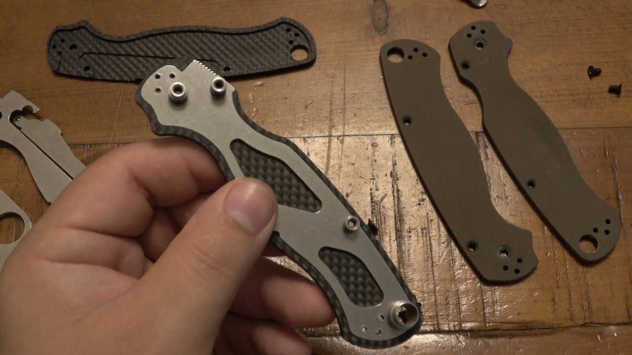 How To Change The Handle Scales On A Spyderco Paramilitary 2...