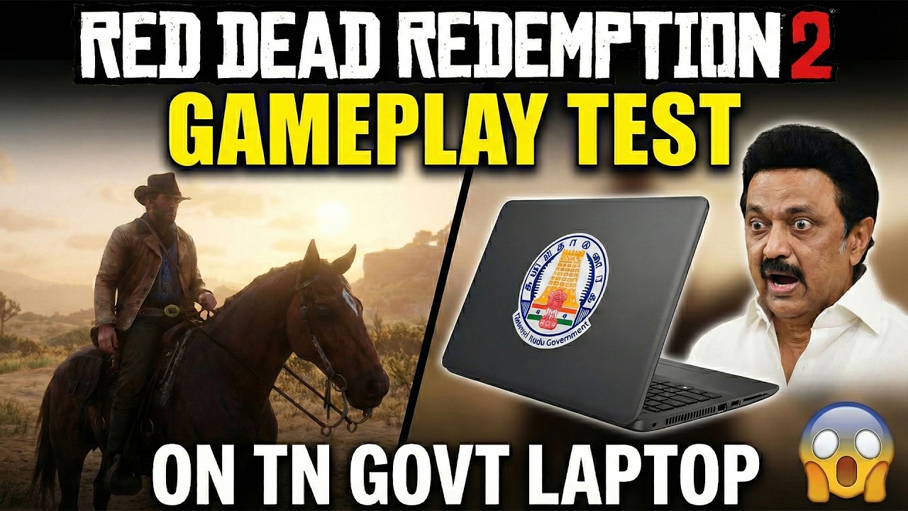 RED DEAD REDEMPTION 2 on TN Govt Laptop | Gameplay & FPS Benchmark Test!