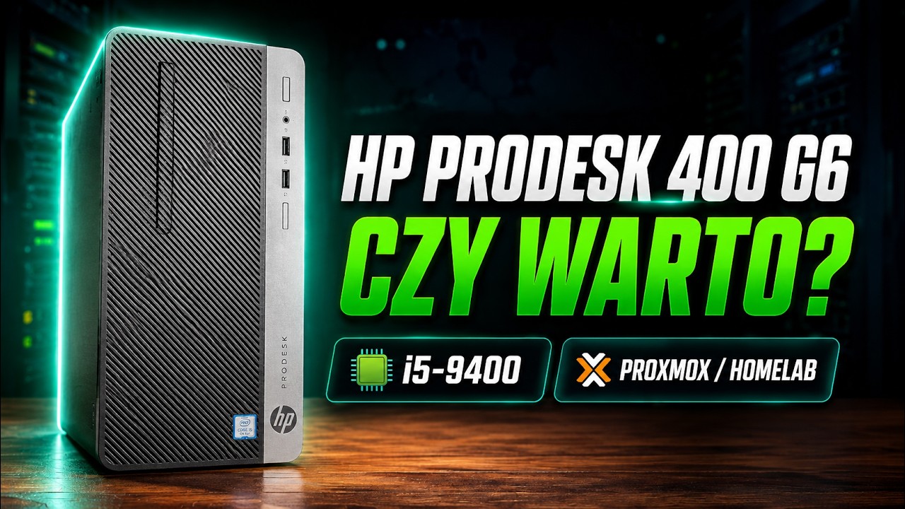 TYLKO 6 WAT&Oacute;W W IDLE! A spore możliwości rozbudowy | HP Prodesk 400 G6