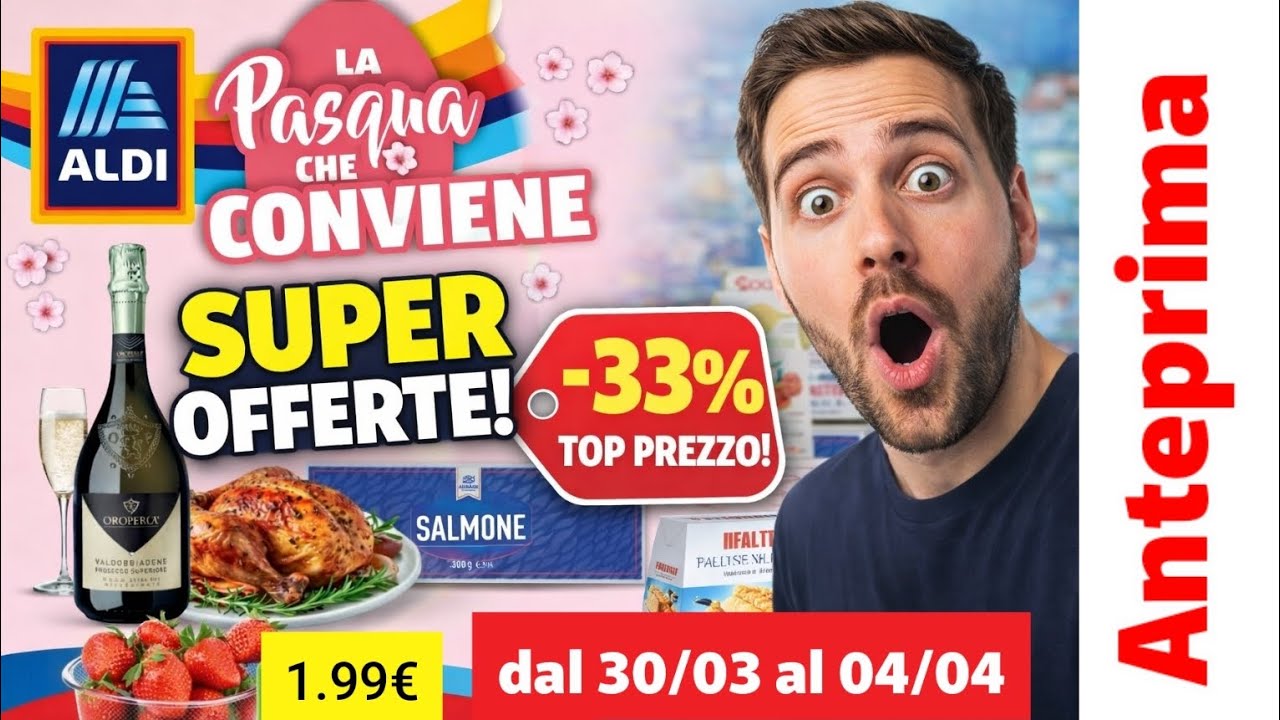 #volantino #aldi dal 30 marzo al 94 aprile | #super #offerte di Pasqua 