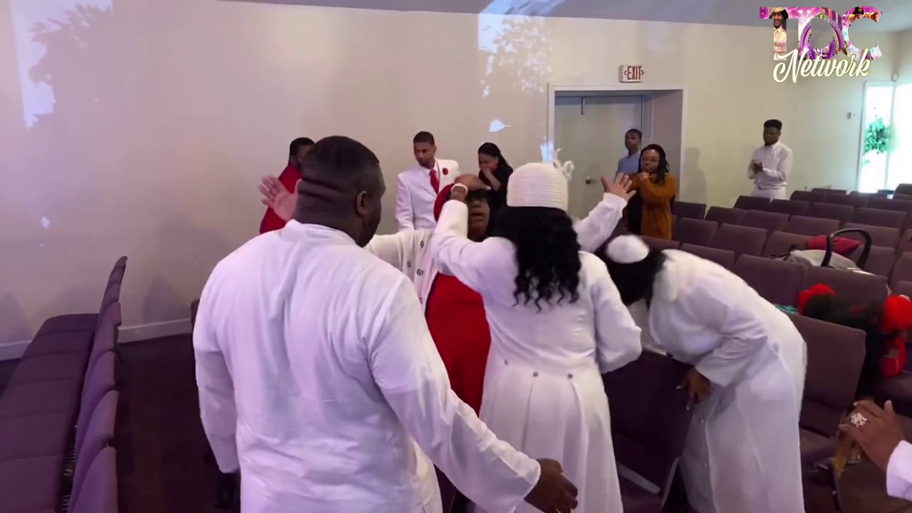 Apostle Nix Laying Hands & Glory falling praise break
