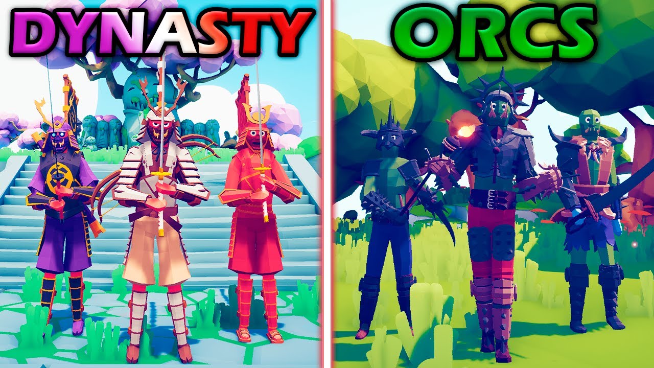 DYNASTY CLANS vs ORC REBELLION - Totally Accurate Battle Simulator | TABS