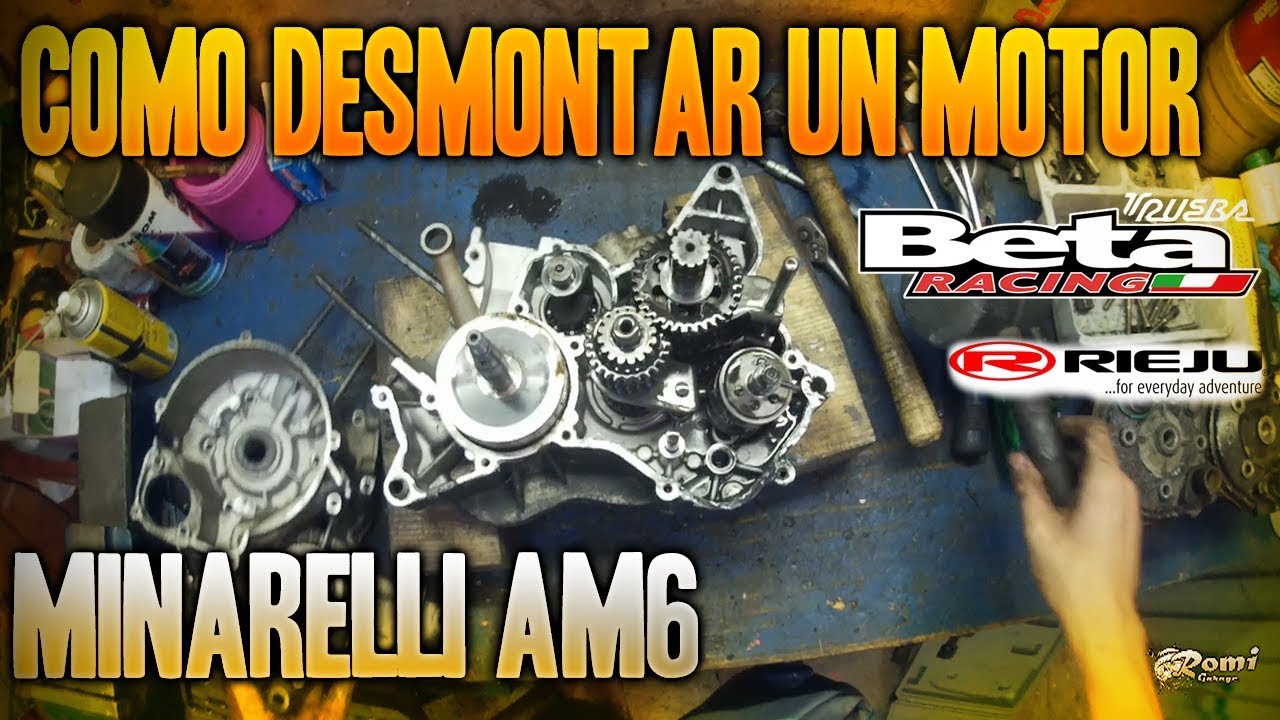 COMO DESMONTAR UN MOTOR MINARELLI AM6 POR COMPLETO
