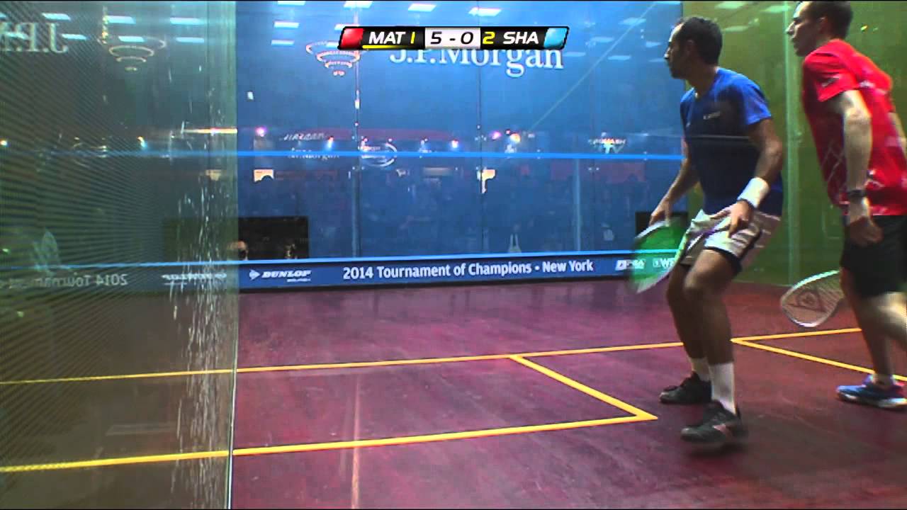 Squash: J.P.Morgan ToC 2014 - QF Roundup Pt1 Matthew v Shabana