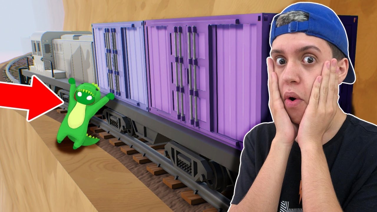 DESAFIO DE LUTA NO TREM!! (GANG BEASTS)