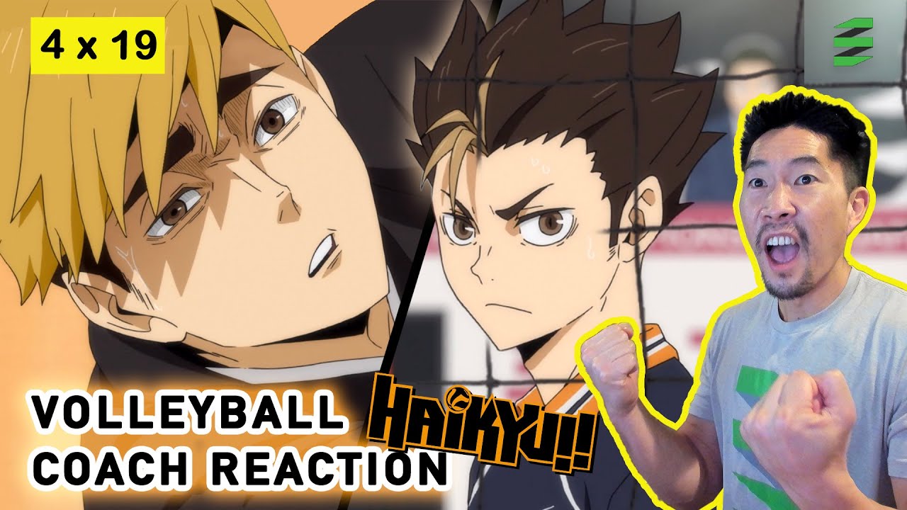 Volleyball Coach Reacts to HAIKYUU S4 E19 - Nishinoya breaks down vs Atsumu's serve