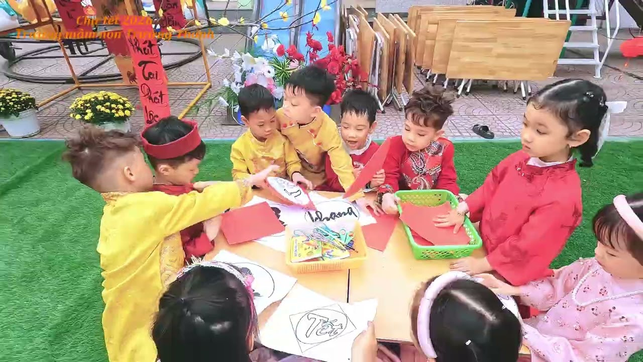 chợ tết trường  mầm non Trường Thành- xã An Trường- TP Hải Phòng