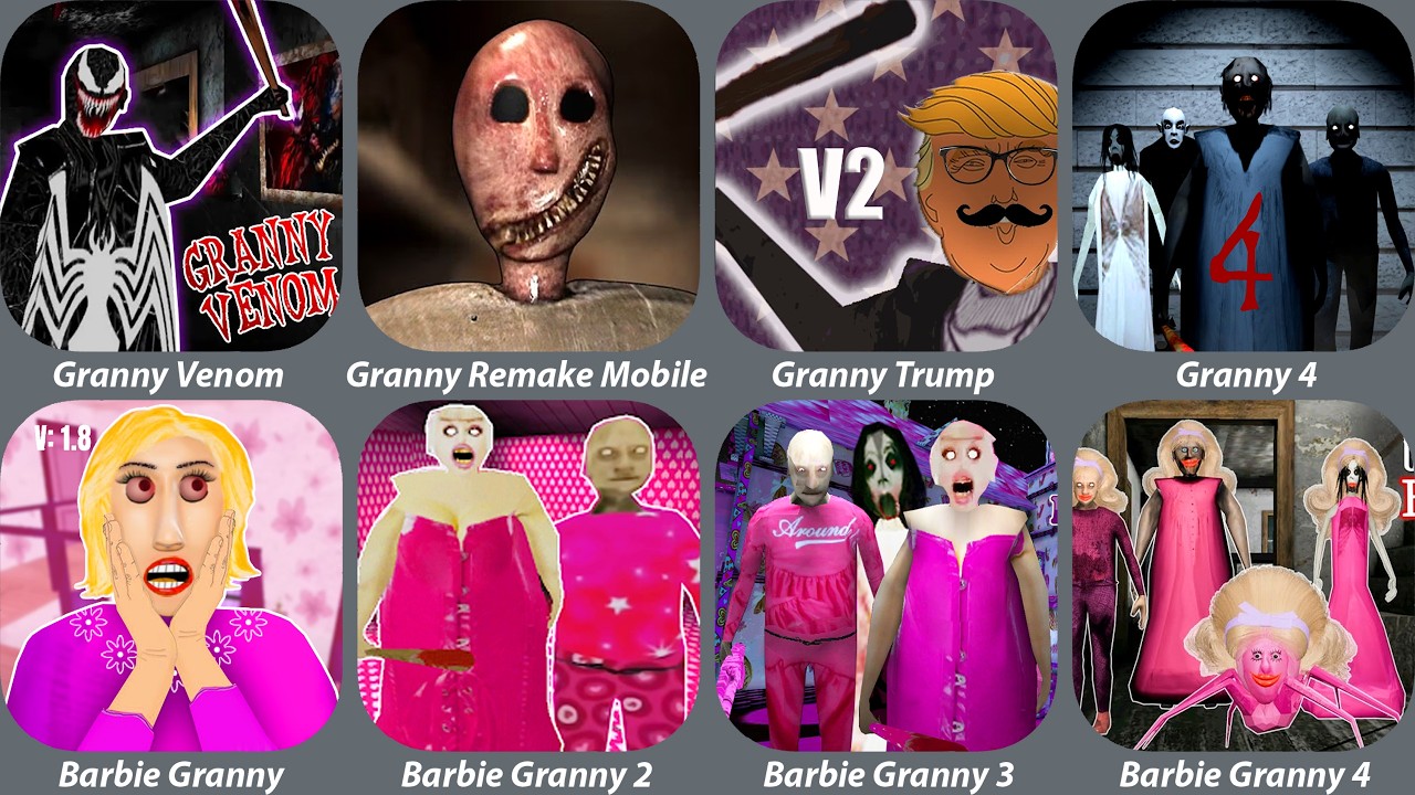 Venom Granny,Granny remake Mobile,Barbie Granny,Barbie Granny 2,Barbie Granny 3,Barbie Granny 4