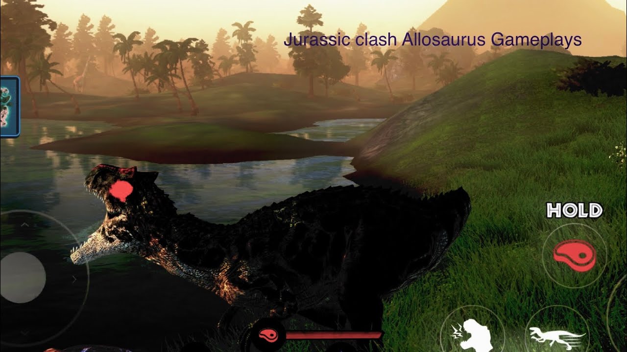 Jurassic clash allosaurs gameplay 