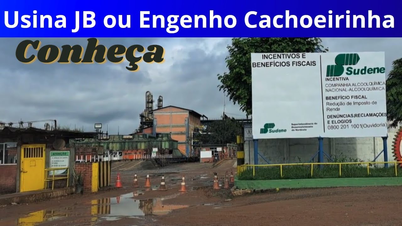 Usina JB a maior da região - antes engenho Cachoeirinha Em Vitória PE