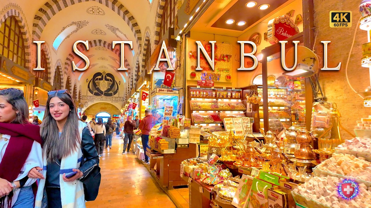 ISTANBUL TÜRKIYE ✨ Brilliant magnificent colorful City of fairy tales 4K Walking tour / Grand Bazaar