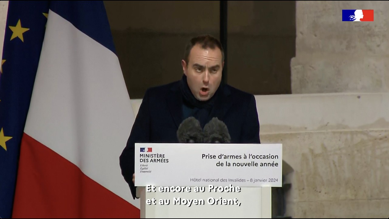 Prise d'armes du ministre des Armées à l'occasion de la nouvelle année