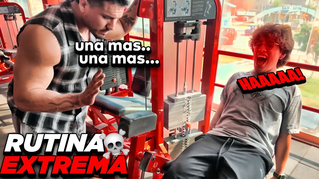 GLOGLOKING ENTRENA Con un FISICOCULTURISTA PRO 💀| Termina sin PIERNAS 😂