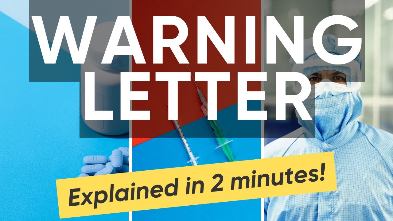 What is a  FDA Warning Letter and how to respond #gmpguide | Free GMP Training Course 2025