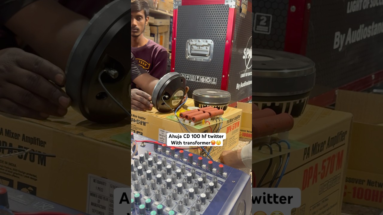 ahuja CD-100 hf twitter With transformer🥵😲connection test🫡