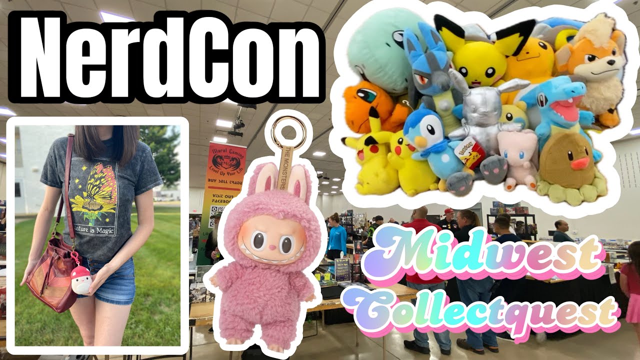 I Found LABUBU in the Wild! • Monsters Plush Doll Collectors Convention Pokemon Plushies Cards Games